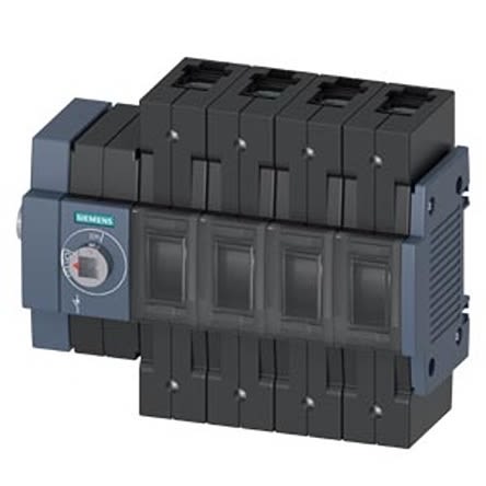 Siemens 4 Pole DIN Rail Switch Disconnector - 100A Maximum Current, 55kW Power Rating, IP20 [3KD3044-2NE10-0]; 275-5020