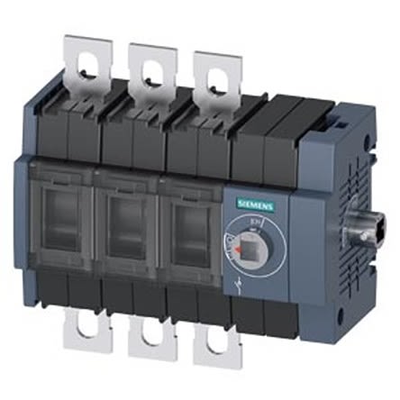 Siemens 3 Pole DIN Rail Switch Disconnector - 125A Maximum Current, 75kW Power Rating, IP00, IP20 [3KD3234-0NE40-0]; 275-5024