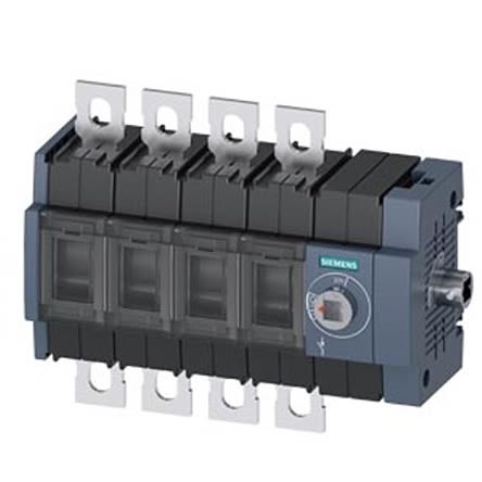 Siemens 4 Pole DIN Rail Switch Disconnector - 125A Maximum Current, 75kW Power Rating, IP00, IP20 [3KD3244-0NE40-0]; 275-5028