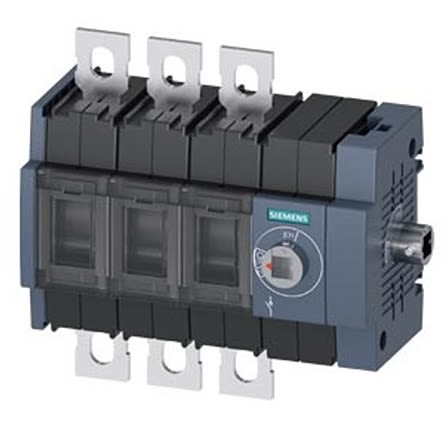 Siemens 3 Pole DIN Rail Switch Disconnector - 160A Maximum Current, 110kW Power Rating, IP00, IP20 [3KD3434-0NE40-0]; 275-5034