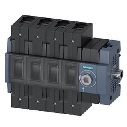 Siemens 4 Pole DIN Rail Switch Disconnector - 160A Maximum Current, 110kW Power Rating, IP20 [3KD3444-2NE40-0]; 275-5040