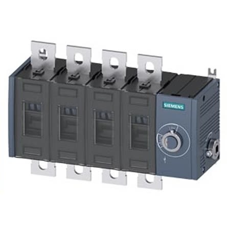Siemens 4 Pole Fixed Switch Disconnector - 250A Maximum Current, 160kW Power Rating, IP00, IP20 [3KD3844-0PE40-0]; 275-5060