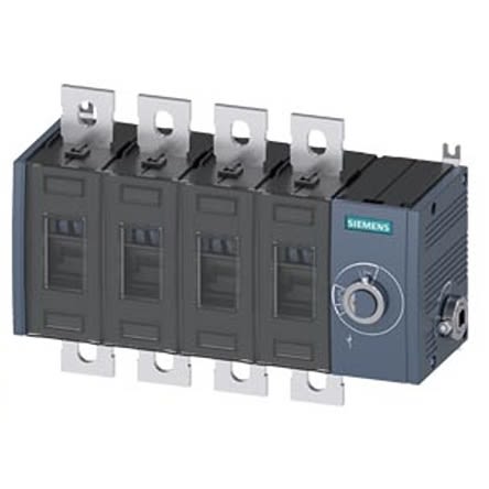 Siemens 4 Pole Fixed Switch Disconnector - 315A Maximum Current, 200kW Power Rating, IP00, IP20 [3KD4044-0PE40-0]; 275-5062