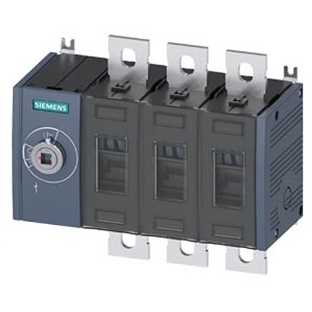 Siemens 4 Pole Fixed Switch Disconnector - 400A Maximum Current, 250kW Power Rating, IP00, IP20 [3KD4430-0PE10-0]; 275-5066
