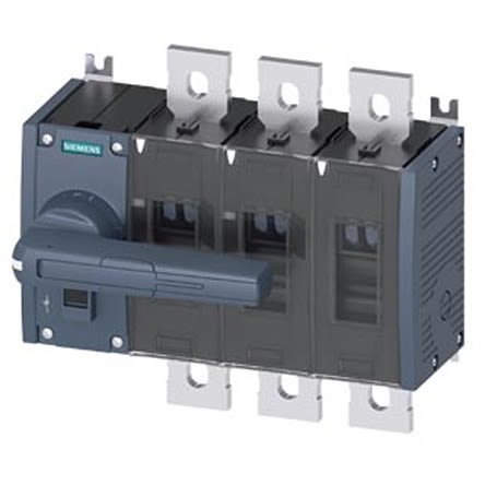 Siemens 3 Pole Fixed Switch Disconnector - 1000A Maximum Current, 710kW Power Rating, IP00, IP20 [3KD5032-0QE10-0]; 275-5087