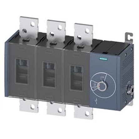 Siemens 3 Pole Fixed Switch Disconnector - 1000A Maximum Current, 710kW Power Rating, IP00, IP20 [3KD5034-0RE40-0]; 275-5091