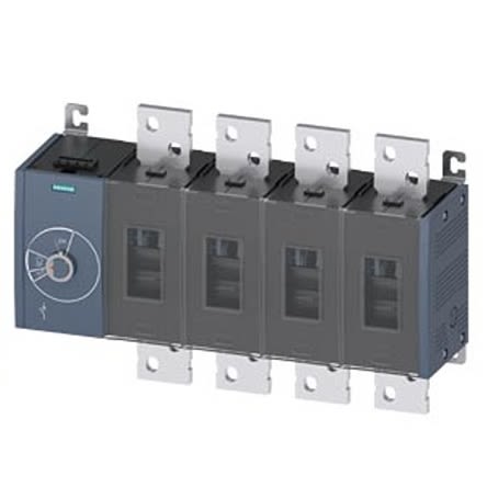 Siemens 4 Pole Fixed Switch Disconnector - 1250A Maximum Current, 900kW Power Rating, IP00, IP20 [3KD5244-0RE10-0]; 275-5104