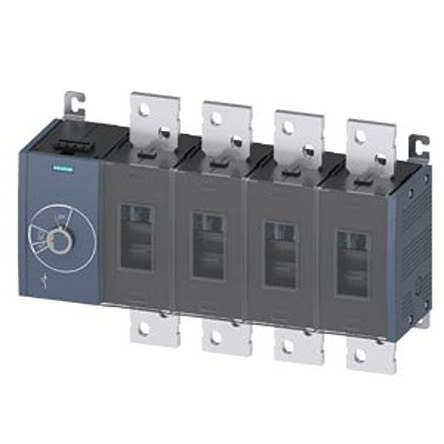 Siemens 4 Pole Fixed Switch Disconnector - 1600A Maximum Current, 1000kW Power Rating, IP00, IP20 [3KD5444-0RE10-0]; 275-5110