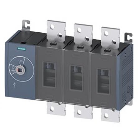 Siemens 3 Pole Fixed Switch Disconnector - 2000A Maximum Current, 1000kW Power Rating, IP00, IP20 [3KD5630-0RE10-0]; 275-5112