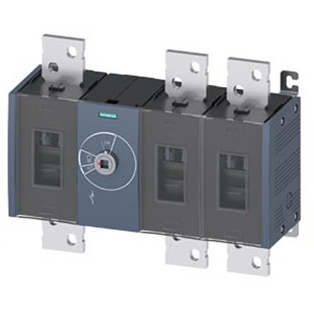 Siemens 3 Pole Fixed Switch Disconnector - 2000A Maximum Current, 1000kW Power Rating, IP00, IP20 [3KD5630-0RE20-0]; 275-5113