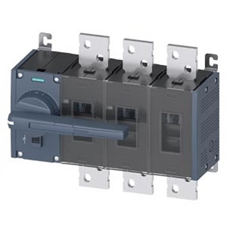 Siemens 3 Pole Fixed Switch Disconnector - 2000A Maximum Current, 1000kW Power Rating, IP00, IP20 [3KD5632-0RE10-0]; 275-5114