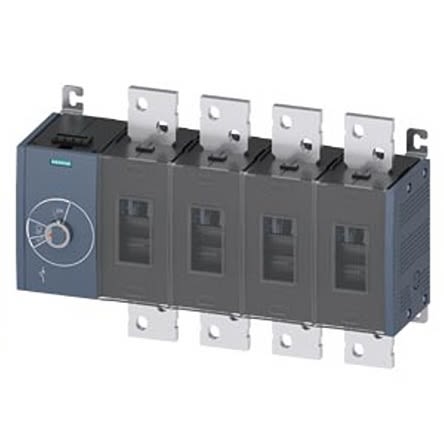 Siemens 4 Pole Fixed Switch Disconnector - 2000A Maximum Current, 1000kW Power Rating, IP00, IP20 [3KD5644-0RE10-0]; 275-5120