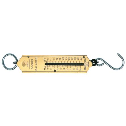 CK Spring Balance, 0.5 kg Resolution No , Metric Scale, 20kg Weight Capacity [T6202 044]; 275-5476