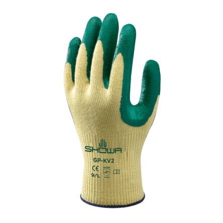 Showa GP-KV2R Yellow Kevlar Cut Resistant Work Gloves, Size 8, Nitrile Coating [SHO3802]; 275-5682