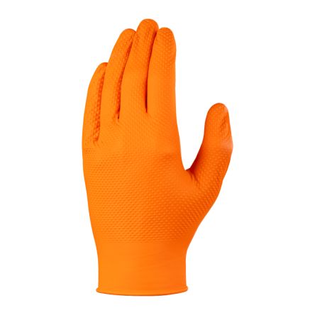 Skytec TX925 Orange Powder-Free Nitrile Disposable Gloves, Size S, 100 per Pack [SKG00925G]; 275-5790
