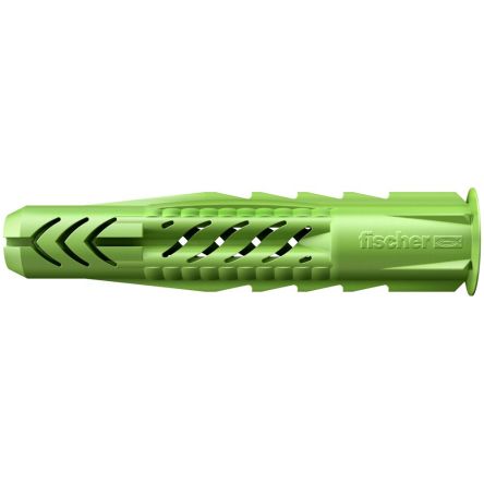Fischer Fixings Green Nylon Wall Plug, 35mm Length, 6mm Fixing Hole Diameter [518885]; 275-5870