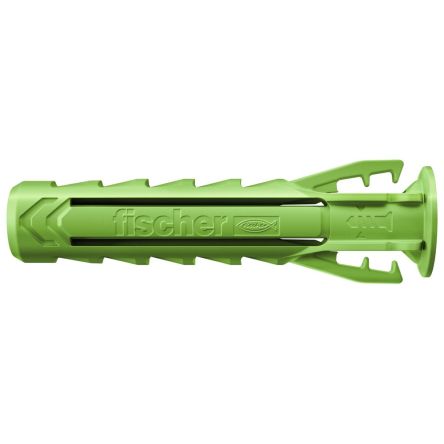 Fischer Fixings Green Wall Plug, 30mm Length, 6mm Fixing Hole Diameter [567807]; 275-5875