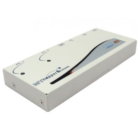 Rextron 2 Port Dual Monitor PS/2 SVGA, VGA KVM Switch [KVM-505]; 275-7158