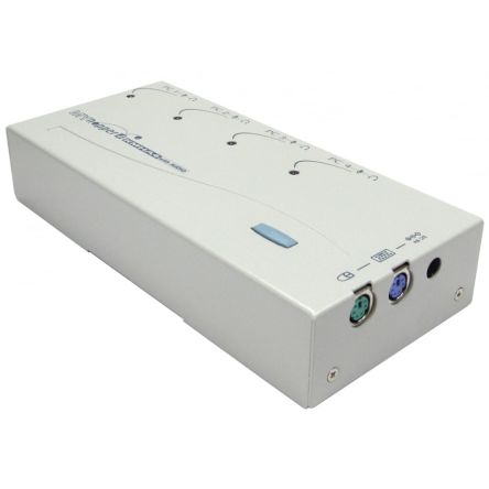 Rextron 4 Port Quad Monitor PS/2 SVGA, VGA KVM Switch [KVM-526AUD]; 275-7164