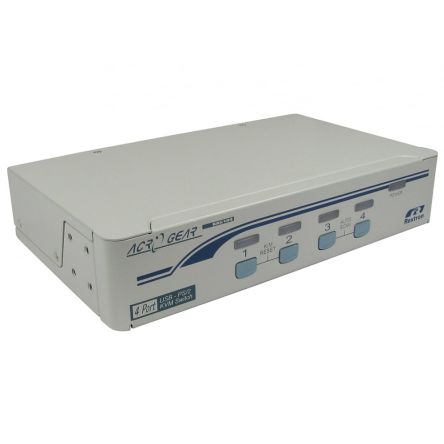 Rextron 4 Port Quad Monitor PS/2 SVGA KVM Switch [KVM-668]; 275-7170