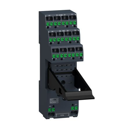 Schneider Electric RXZ 250V DIN Rail Relay Socket, for use with Relay [RXZE14P]; 275-8822