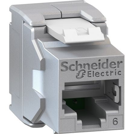 Schneider Electric Actassi Series Socket RJ45 Connector, Cable Mount, Cat6 1 Port 1 -Way [VDIB17776B24]; 275-8833
