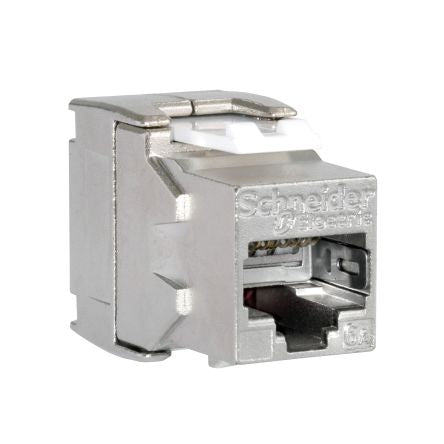 Schneider Electric Actassi Series Socket RJ45 Connector, Cable Mount, Cat6a 1 Port 1 -Way [VDIB1777XB24]; 275-8834