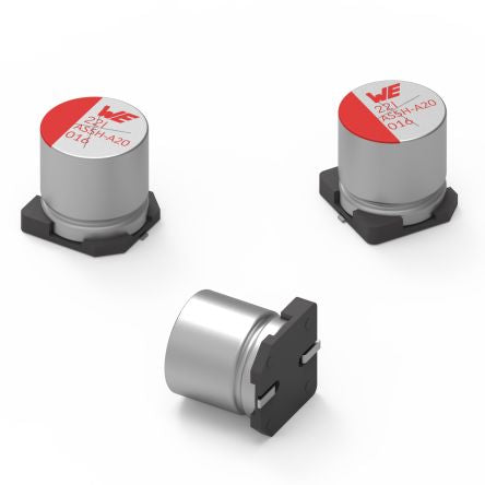 Wurth Elektronik 330μF Surface Mount Aluminium Polymer Capacitor, 50V dc [865230657014]; 275-9337