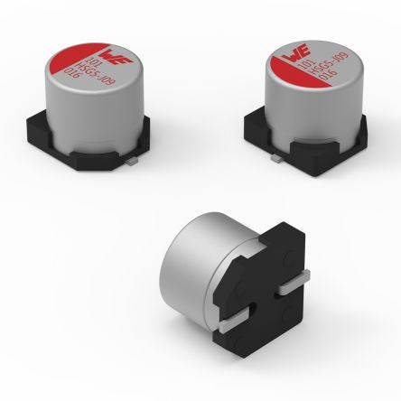 Wurth Elektronik 100μF Surface Mount Aluminium Polymer Capacitor, 16V dc [875575344001]; 275-9407