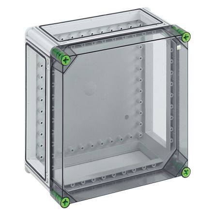 Spelsberg GTi Series Grey Polycarbonate Enclosure, IP65, IK08, Transparent Lid, 320 x 320 x 179mm [01000201]; 276-0891