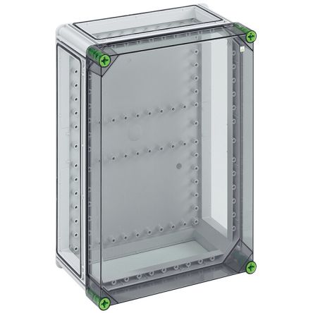 Spelsberg GTi Series Grey Polycarbonate Enclosure, IP65, IK08, Transparent Lid, 320 x 440 x 179mm [01000301]; 276-0892