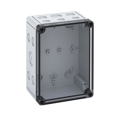 Spelsberg TK Series Grey Polycarbonate Enclosure, IP66, IK08, Transparent Lid, 180 x 130 x 90mm [13701601]; 276-0908