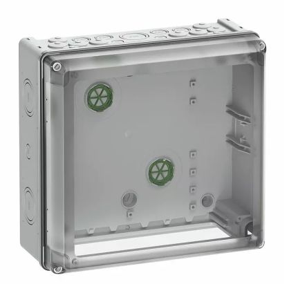 Spelsberg AK-F Series Grey Plastic Enclosure, IP65, IK08, Flanged, Transparent Lid, 315 x 300 x 147mm [73331101]; 276-0920