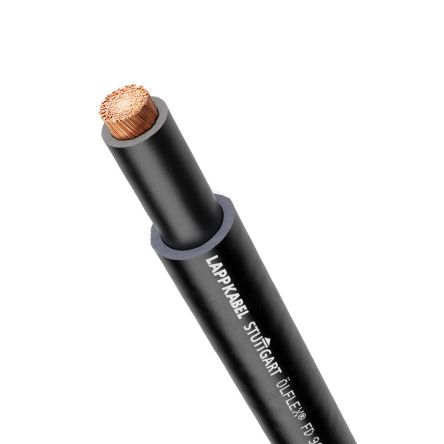 Lapp Single Core 25 mm² 1 Core Power Cable, Black Polyvinyl Chloride PVC, 100m [0026608]; 276-0969
