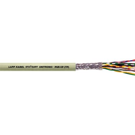 Lapp UNITRONIC Data Cable, 3 Cores, 0.25 mm², LiYCY, Unscreened, 100m, Grey PVC Sheath [0032854]; 276-0976