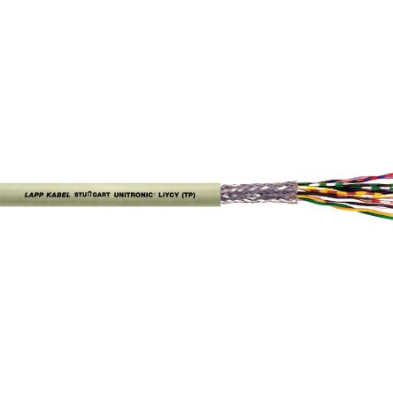 Lapp UNITRONIC Data Cable, 6 Cores, 0.75 mm², LiYCY, Unscreened, 100m, Grey PVC Sheath [0035823]; 276-0984