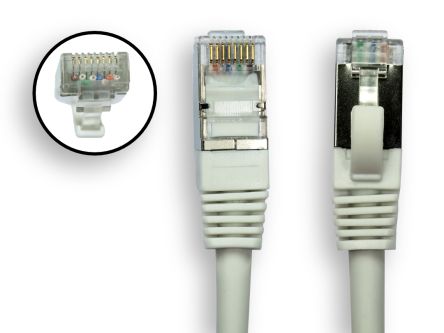 RS PRO, 3m Cat8, White RJ45 to Male RJ45 Male, S/FTP, Terminated LSZH Sheath [0]; 276-1126