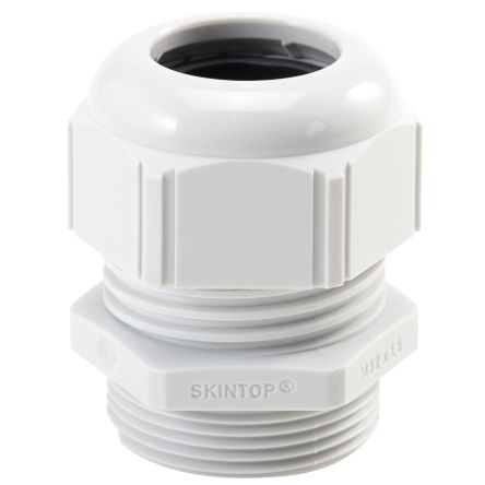 Lapp SKINTOP Series Light Grey Polyamide Cable Gland, M12 Thread, 15mm min., 16.6mm max., IP69 [53111500]; 276-1150