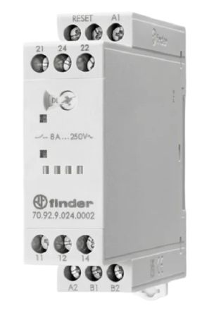 Finder Thermistor NFC Monitoring Relay, Single Phase, 184 → 253V ac/dc, DIN Rail [70.92.8.230.0002]; 276-1203
