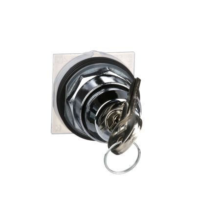 Schneider Electric Harmony 9001K Series 2 Position Selector Switch Head, 30mm Cutout, Silver Handle [9001KS11K3]; 276-1527