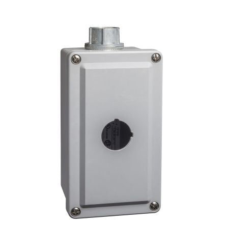 Schneider Electric Grey Aluminium 9001T Empty Control Station - 1 Hole 30mm Diameter [9001TY1]; 276-1528