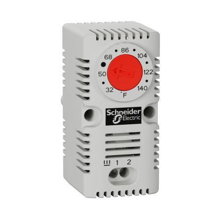 Schneider Electric Thermostat, 140°F Max, DIN Rail [NSYCCOTHCF]; 276-1732