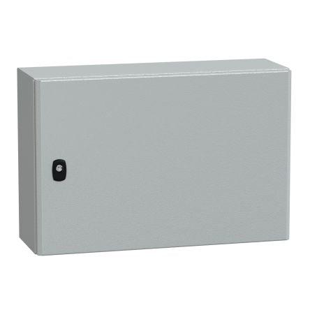 Schneider Electric PanelSet S3D Series Grey Steel Enclosure, IP66, IK10, Grey Lid, 600 x 400 x 200mm [NSYS3D4620P]; 276-2066