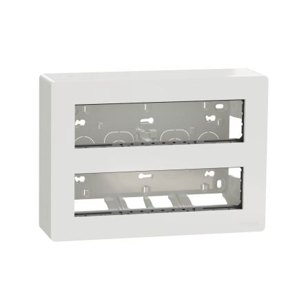 Schneider Electric White ABS New Unica Control Station Enclosure - 10 Hole [NU121020]; 276-2074