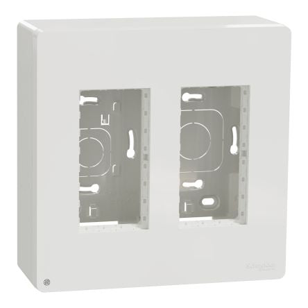 Schneider Electric White ABS New Unica Control Station Enclosure - 4 Hole [NU122420]; 276-2076