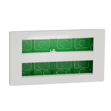 Schneider Electric White ABS New Unica Control Station Enclosure - 10 Hole [NU171020]; 276-2081