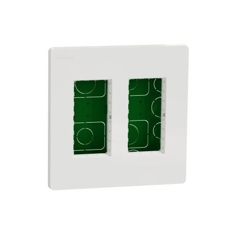 Schneider Electric White ABS New Unica Control Station Enclosure - 4 Hole [NU172418]; 276-2082