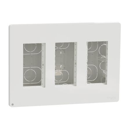 Schneider Electric White ABS New Unica Control Station Enclosure - 4 Hole [NU173420]; 276-2083