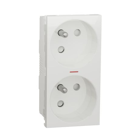 Schneider Electric New Unica White Plug Socket, 16A [NU306918S]; 276-2125