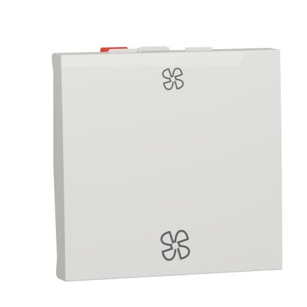 Schneider Electric White New Unica Fan Isolator Switch, 250V, IP4X [NU320320VMC]; 276-2141